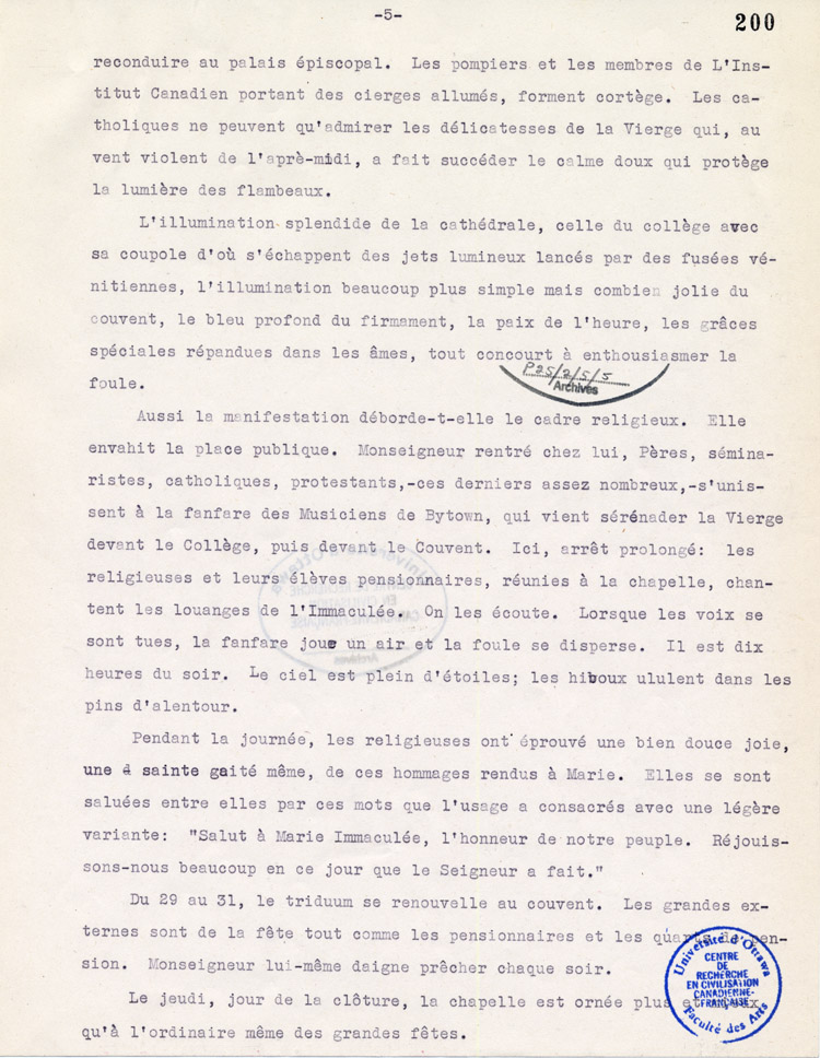 Liste des conférences et activités Ottawa-Hull de 1958 à 1983