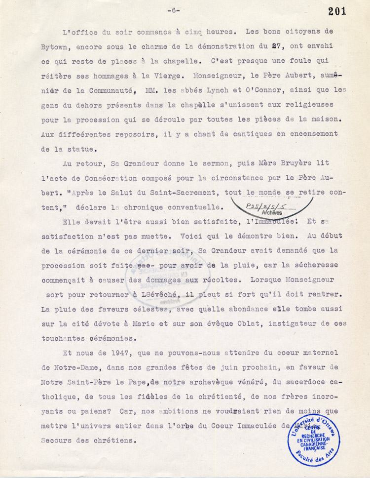 Liste des conférences et activités Ottawa-Hull de 1958 à 1983